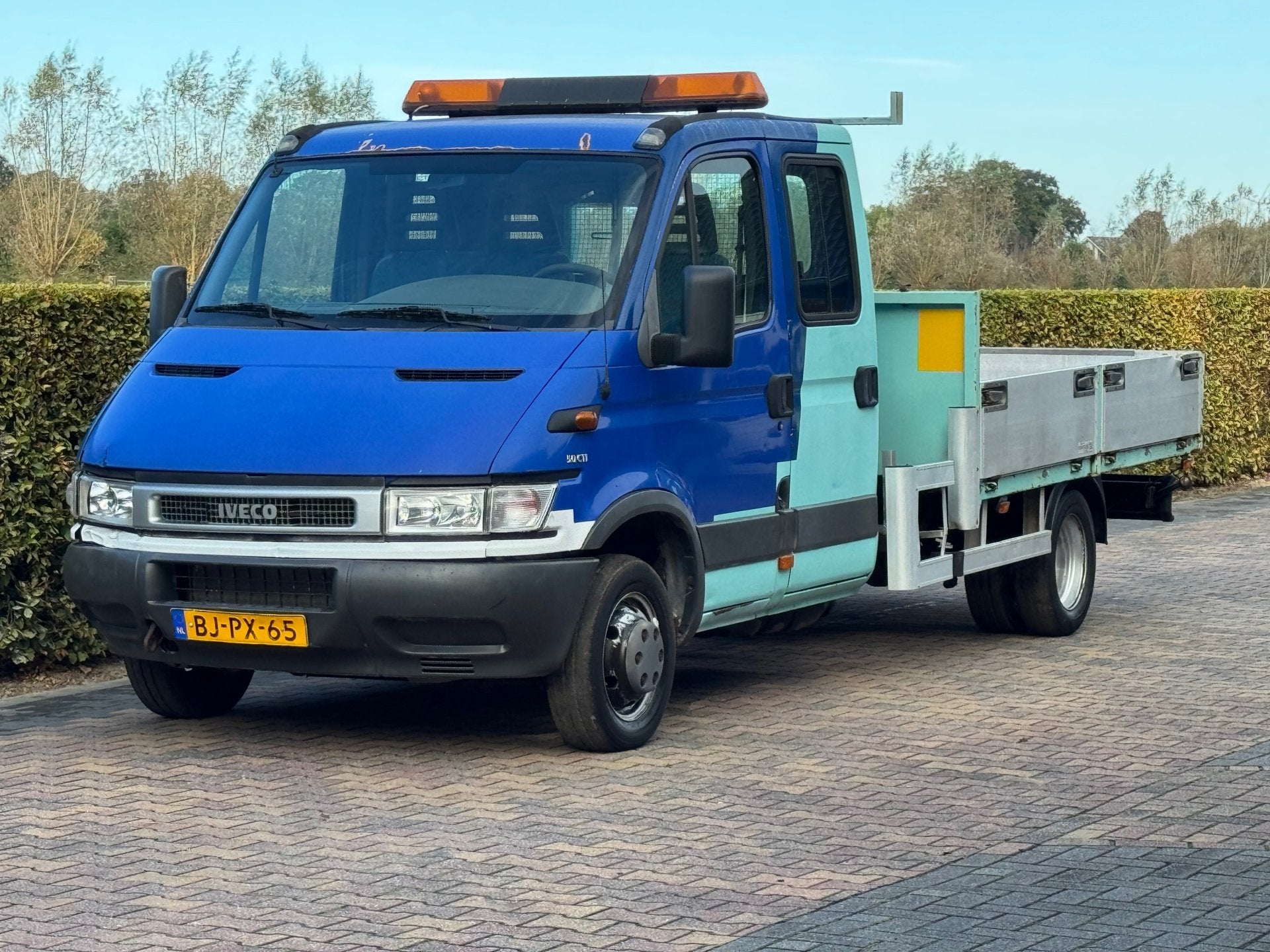 Iveco 50C11 OPEN LAADBAK PTO 144000 KM, Euro 2, Blauw, Origineel Nederlands, Bedrijf