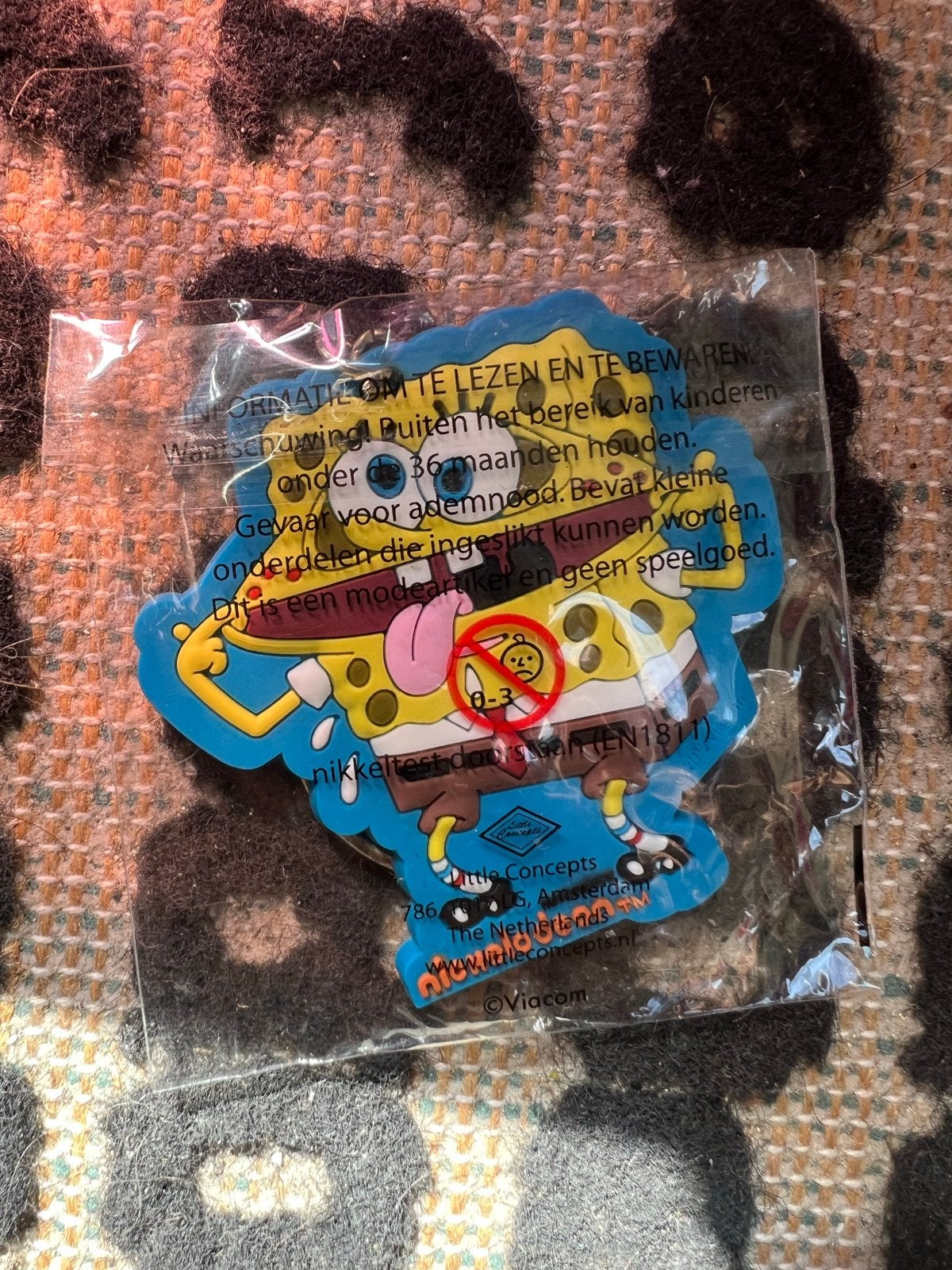 Spongebob Sleutelhanger - Nieuw in plastic, Ophalen of Verzenden, Nieuw, Knuffel of Figuurtje
