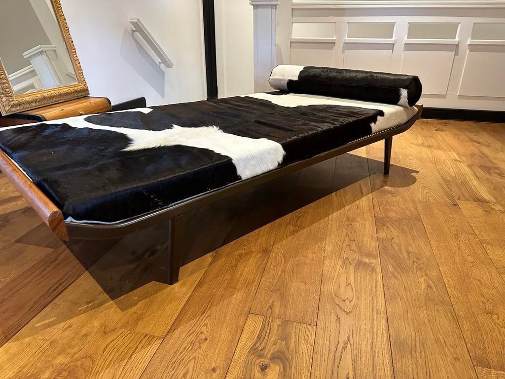 Auping Daybed Cleopatra met Koeienhuid Bekleding, Eenpersoons, 150 tot 200 cm, 75 tot 100 cm, Ophalen of Verzenden