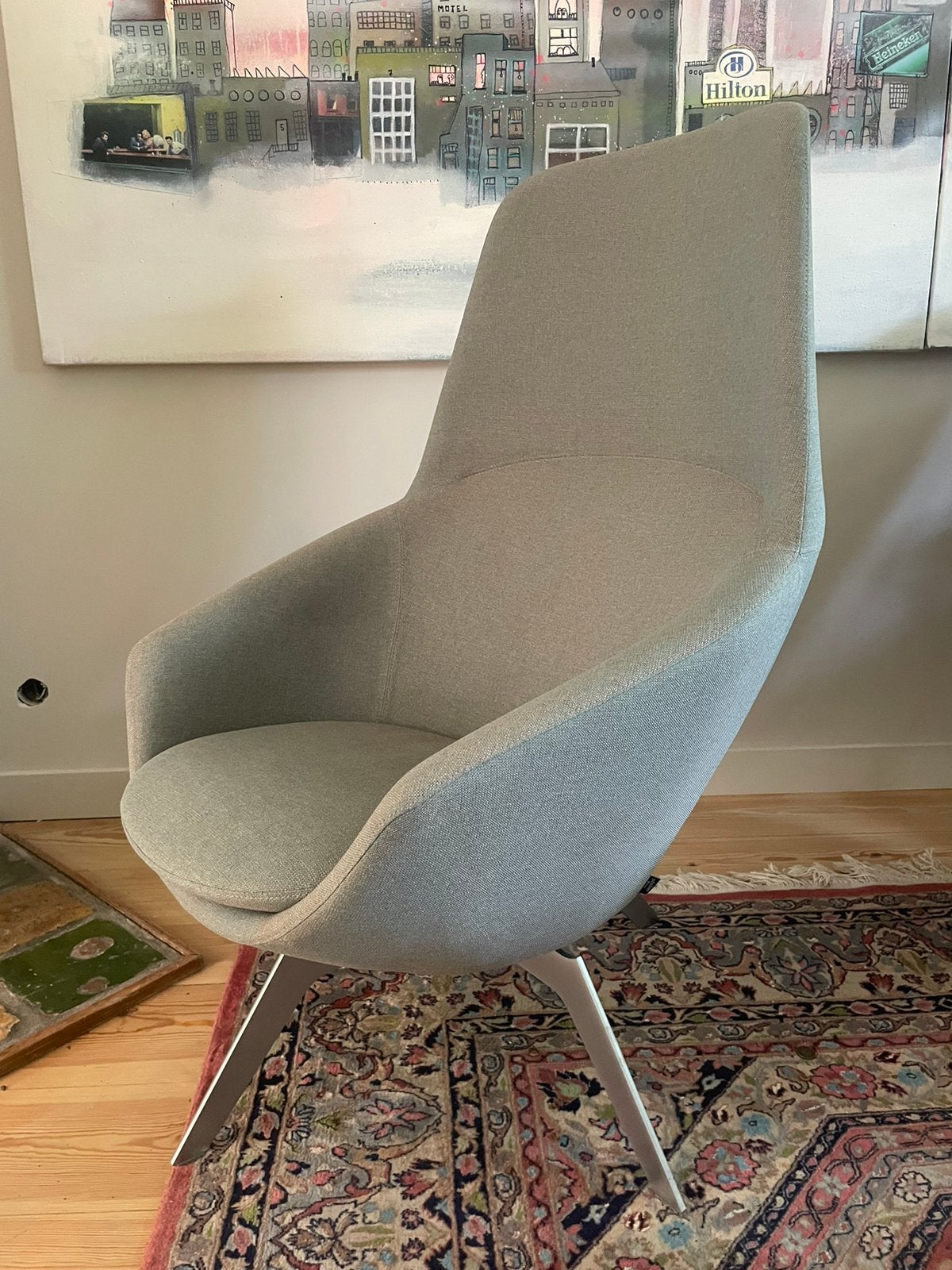 Fauteuil Atelier Pfister sessel balm als nieuw, Ophalen, Zo goed als nieuw, 75 tot 100 cm, 50 tot 75 cm