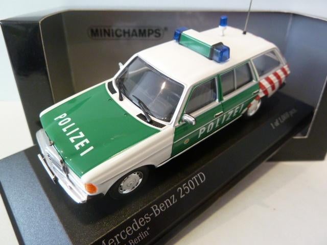 Minichamps Mercedes Benz 250 TD Polizei 1982 1:43 430032294, Hobby en Vrije tijd, Modelauto's | 1:43, Ophalen of Verzenden, Nieuw