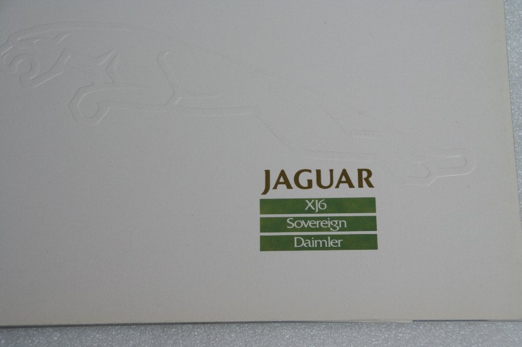 Folder Jaguar XJ6 -Sovereign - Daimler + prijslijst (1987)19, Ophalen of Verzenden, Nieuw, Overige merken