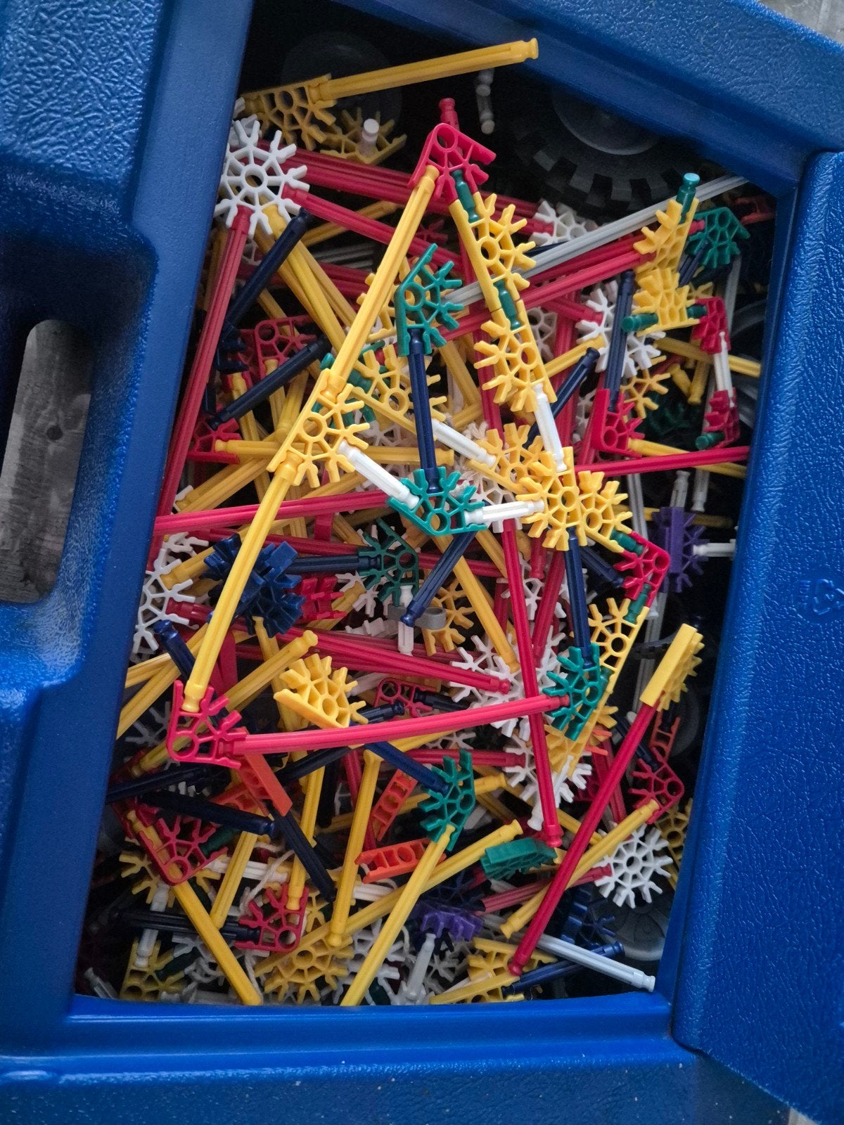 Grote set K'nex met opbergkoffer en instructieboekjes, Ophalen, Gebruikt, K'nex