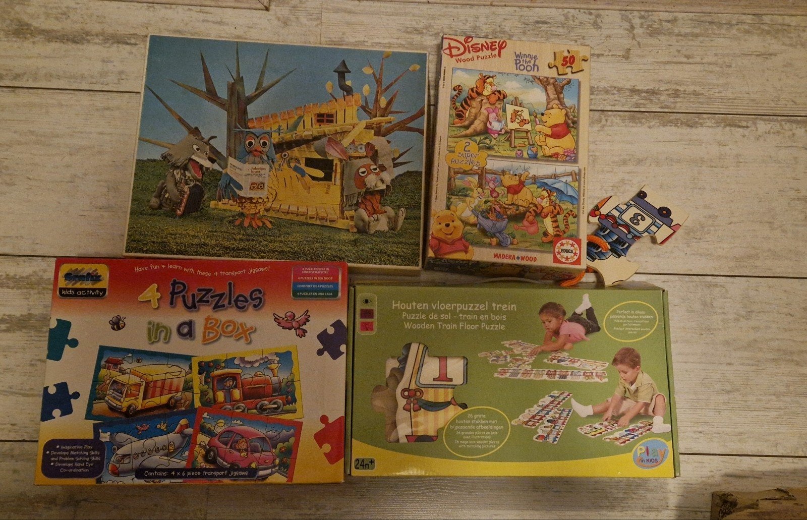 Diverse kinderpuzzels, Kinderen en Baby's, Speelgoed | Kinderpuzzels, Ophalen, 10 tot 50 stukjes, Zo goed als nieuw, Van hout
