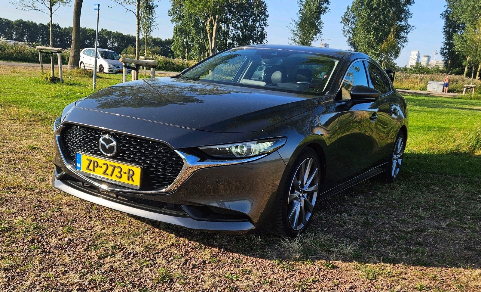Mazda 3 Skyactiv-g 122pk 2019 Grijs, Auto's, Voorwielaandrijving, 1998 cc, 4 cilinders, 122 pk