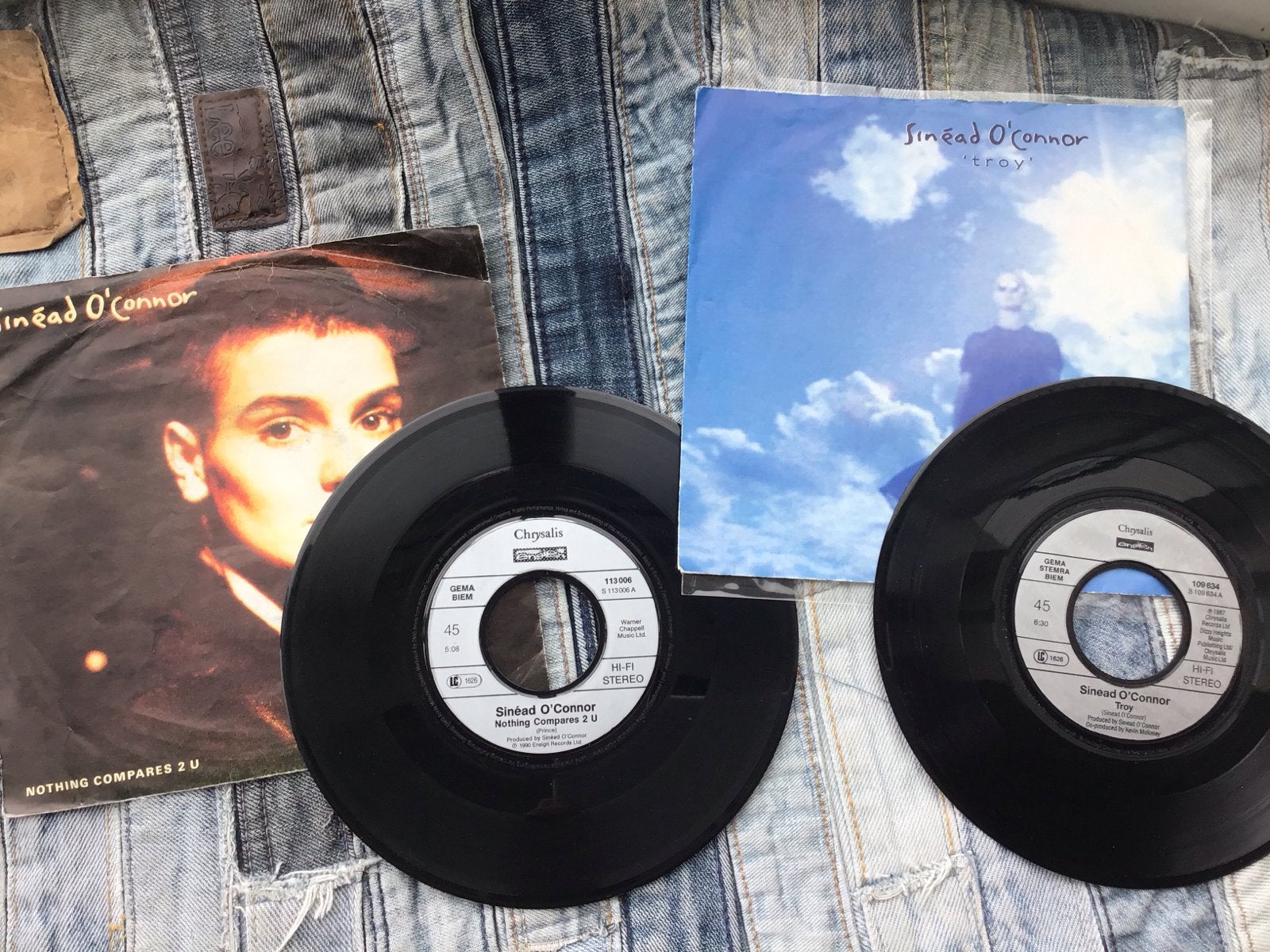 Sinéad O'Connor - Nothing Compares 2 U & Troy 7 inch singles, Cd's en Dvd's, Gebruikt, 7 inch, Pop, EP