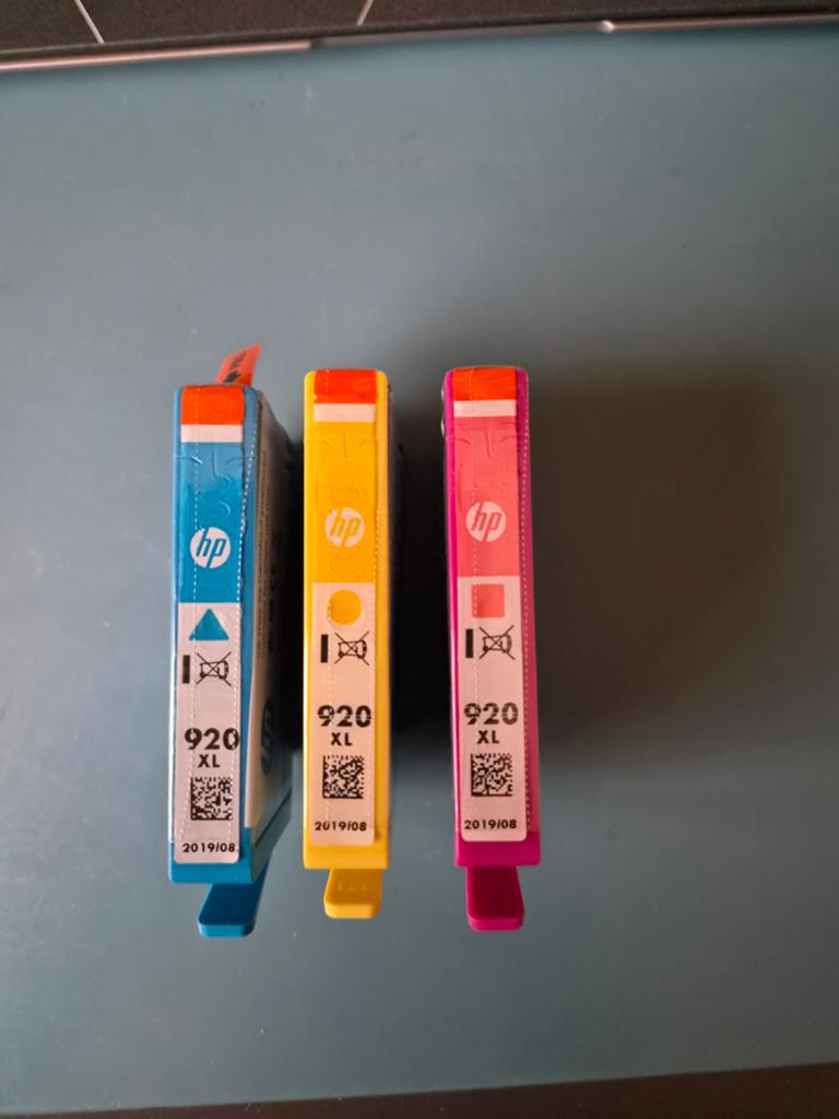 Originele HP 920XL inktcartridges Cyaan, Geel, Magenta, Ophalen of Verzenden, Nieuw
