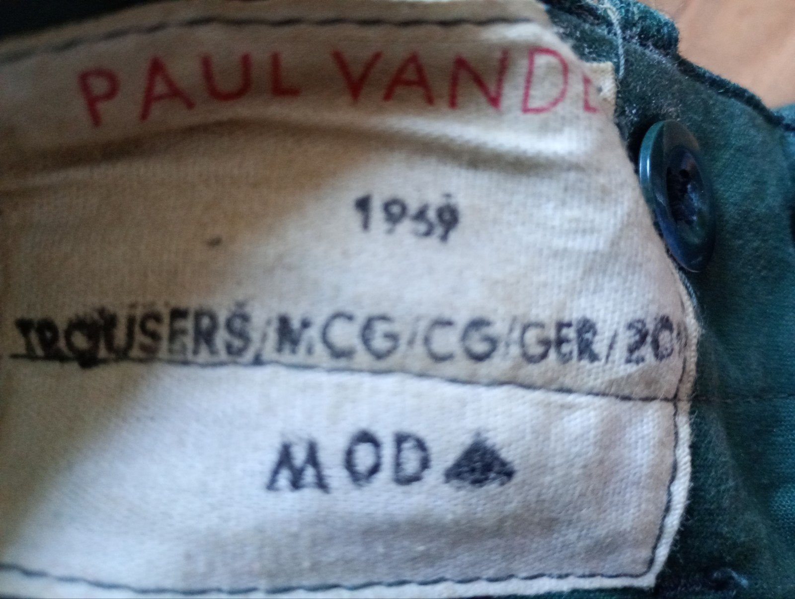 Bundeswehr "Filzlaus" uniformbroek schuurvondst 1, Verzamelen, ., Ophalen of Verzenden, Duitsland, .