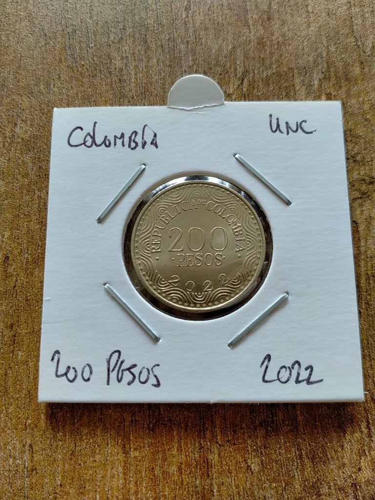Colombia 200 Pesos 2022 , UNC, Verzenden, Noord-Amerika, Losse munt