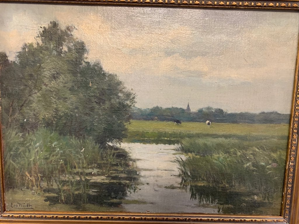 Schilderij, Antiek en Kunst, Kunst | Schilderijen | Klassiek, Ophalen of Verzenden