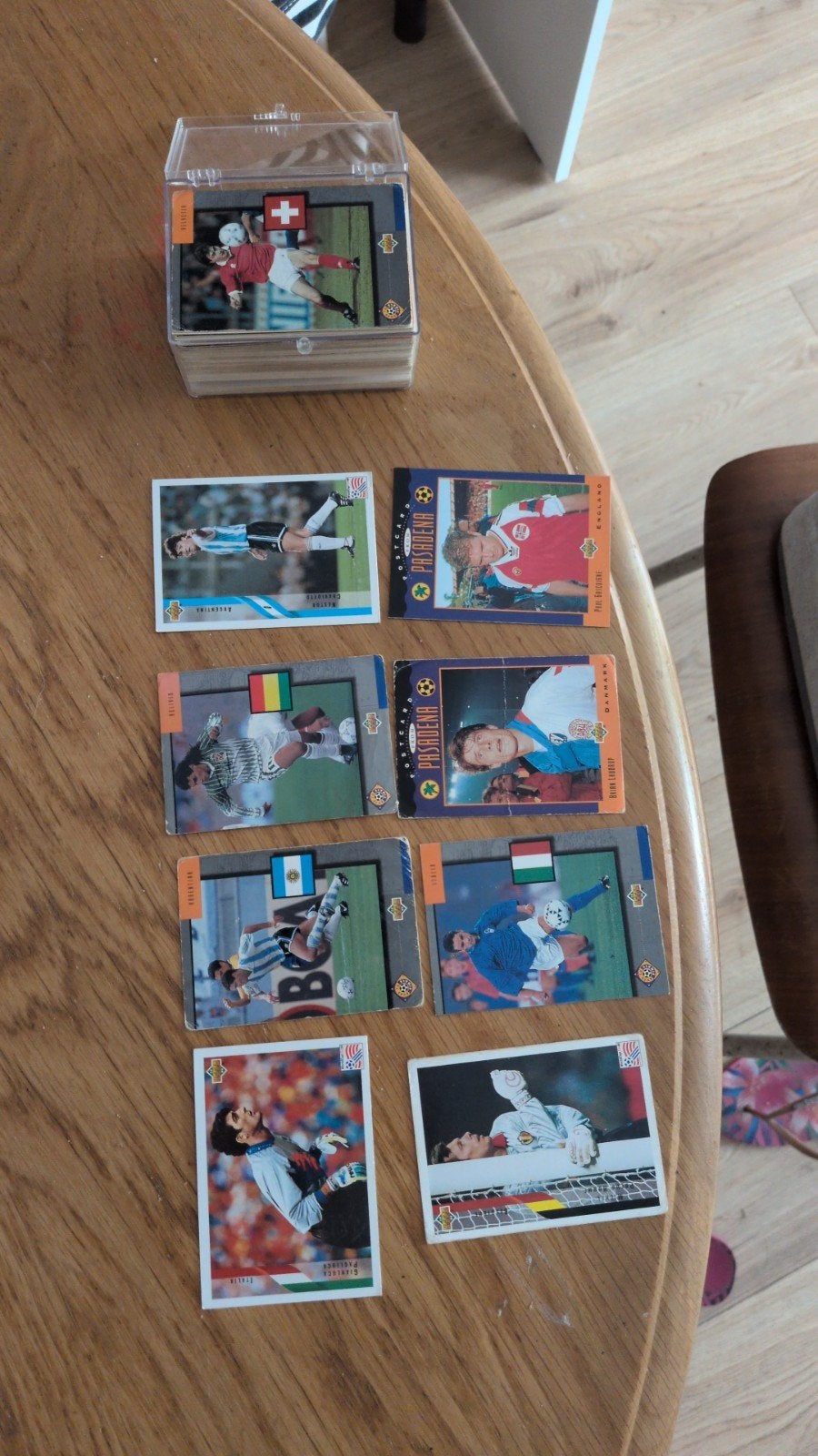 WK 1994 Voetbalplaatjes - Heel bakje, Verzamelen, Sportartikelen en Voetbal, Ophalen of Verzenden, Gebruikt, Overige sporten, Poster, Plaatje of Sticker