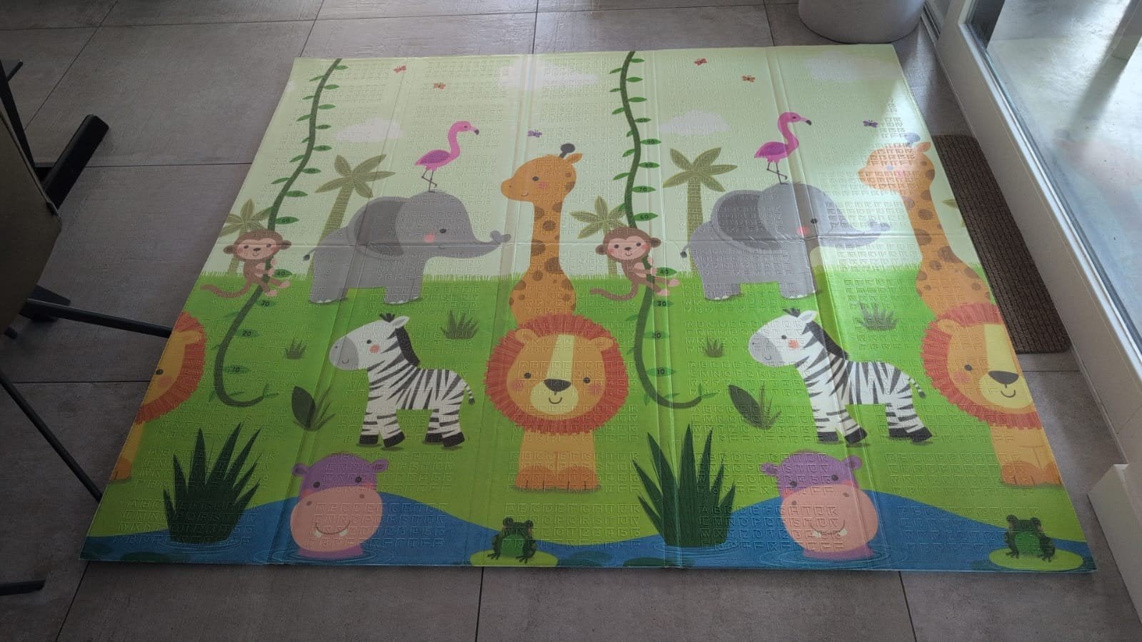 Speelkleed 200x180cm - Dubbelzijdig met Dierenprint, Kinderen en Baby's, Ophalen, Zo goed als nieuw