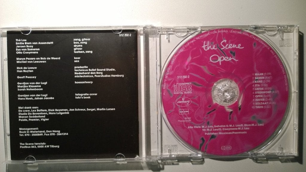 The Scene - Open, Cd's en Dvd's, Cd's | Nederlandstalig, Ophalen of Verzenden, Zo goed als nieuw, Rock, Album