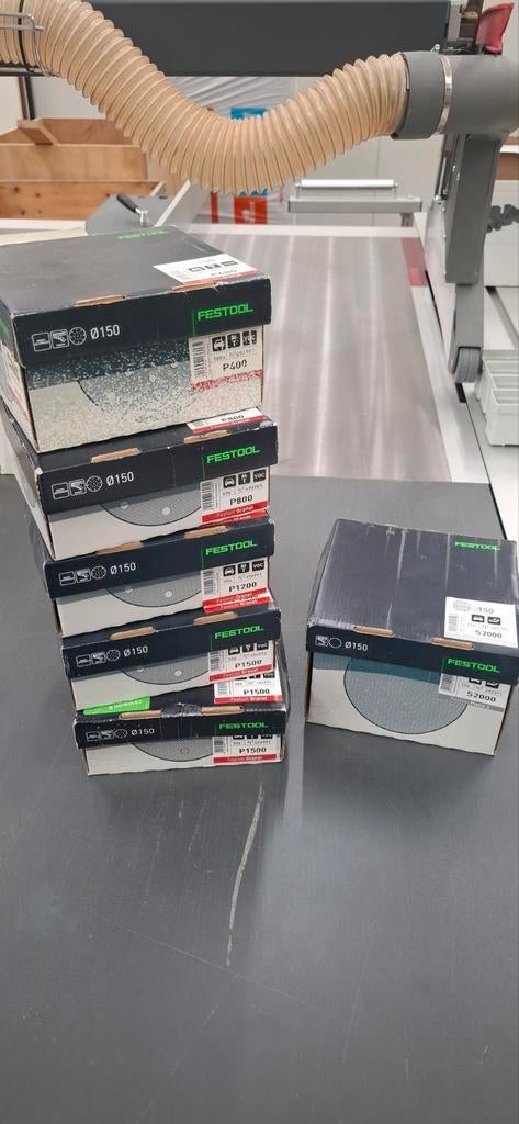 Festool Granat schuurpapier rond 150 mm, Ophalen, Nieuw, Minder dan 600 watt, Excentrische schuurmachine