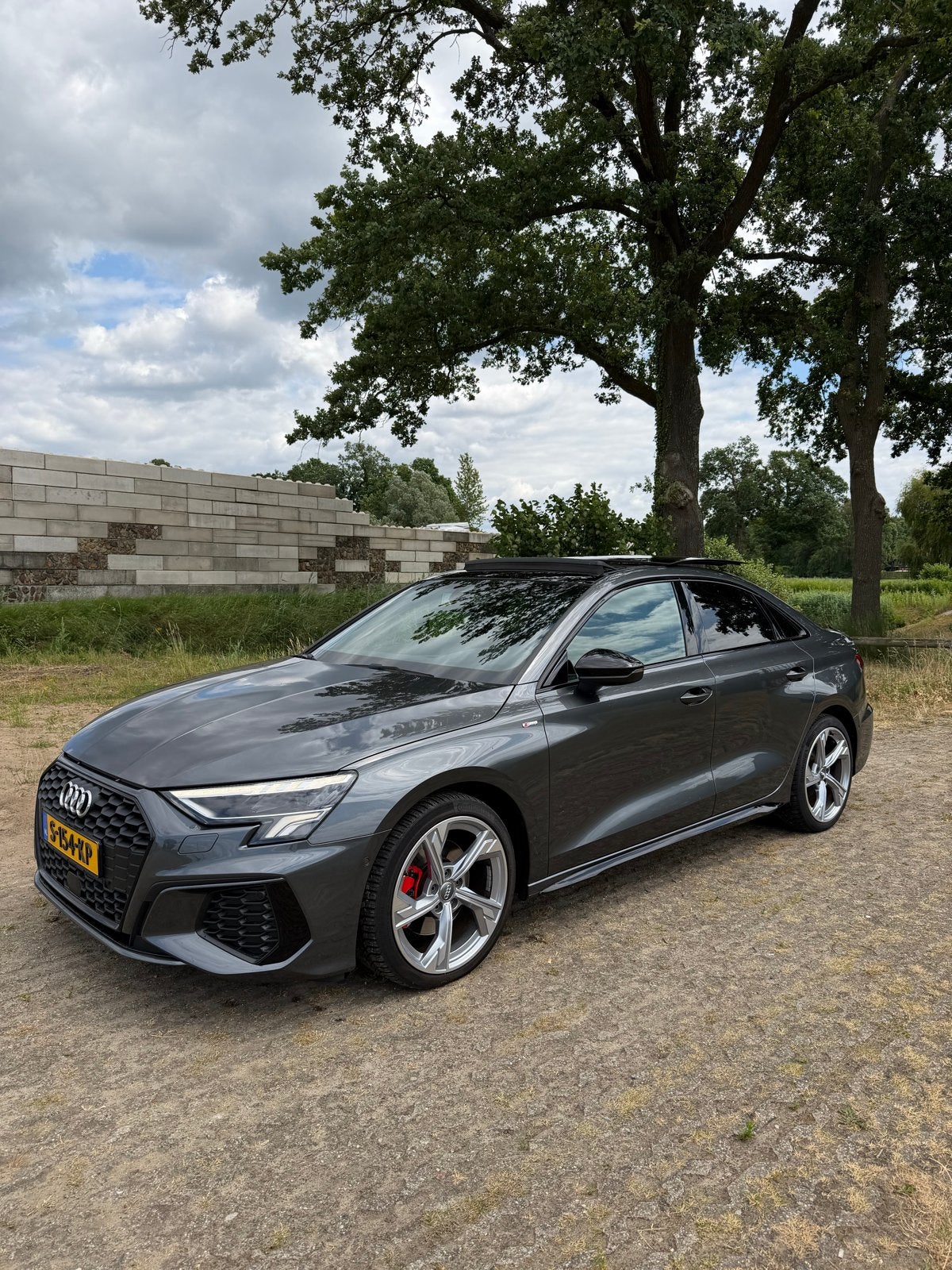 Audi A3 35 TFSI S line PANO | B&O | Leder | BLACK OPTIC, Auto's, 1498 cc, 4 cilinders, Leder, 690 kg