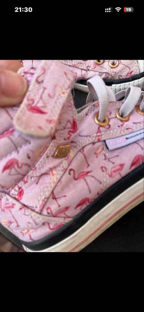 Roze Flamingo Sneakers Maat 33 GOED, Ophalen, Gebruikt, Meisje, Schoenen
