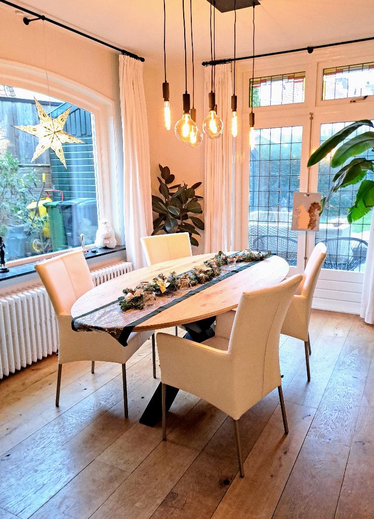 Eettafel stoelen, Huis en Inrichting, Ophalen, Gebruikt, Rechthoekig, 50 tot 100 cm