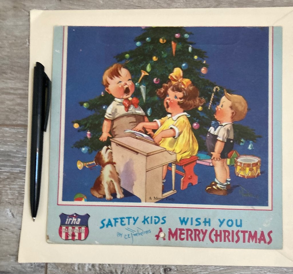 Vintage kalender 1951 Irha hardware store, Ophalen of Verzenden, Gebruikt, Overige typen