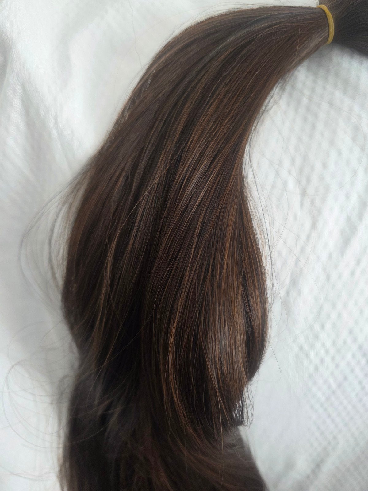 Haarverlenging - Donkerbruin, 60cm, Ophalen of Verzenden, Nieuw, Pruik of Haarverlenging