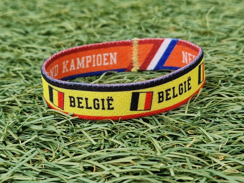 Dubbelzijdig armbandje België / Oranje - WK 2026, Verzenden, Zo goed als nieuw, Buitenlandse clubs, Overige typen