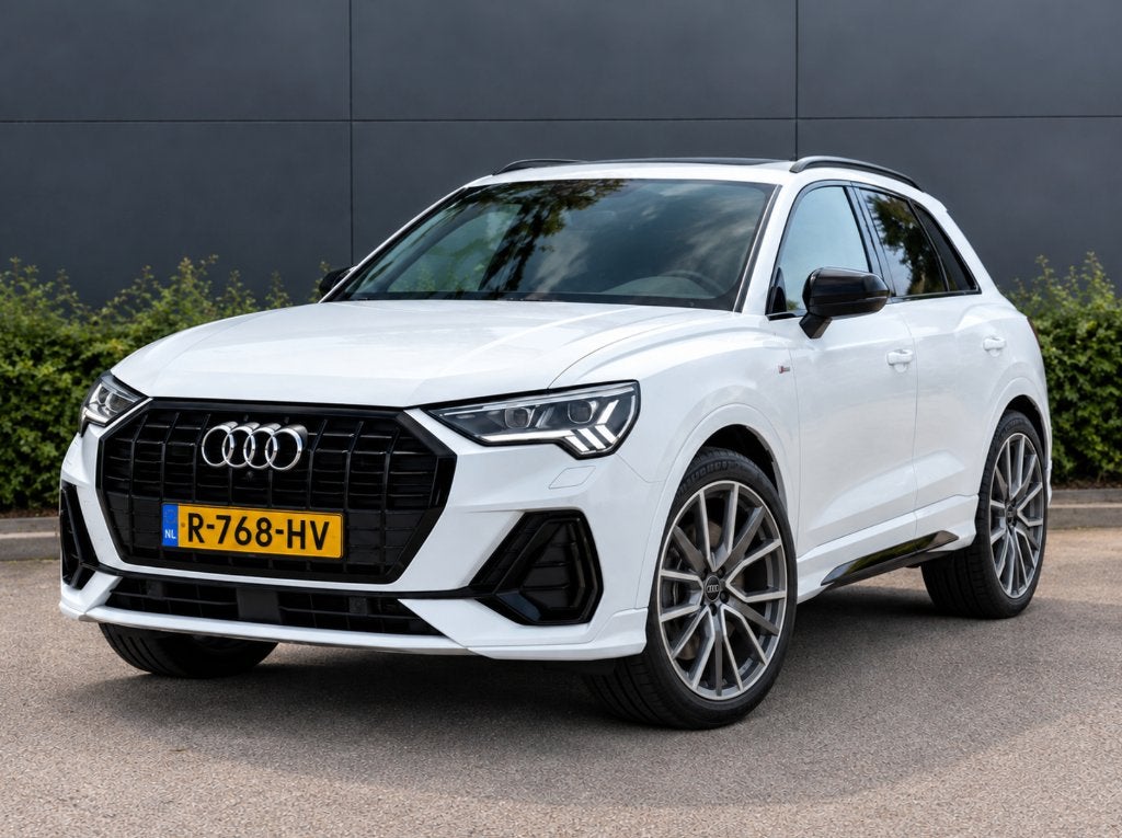 Audi Q3 35 TFSI S line Pro Line S | Pano | 76.000 km, Auto's, Zwart, 4 cilinders, 150 pk, Leder en Stof