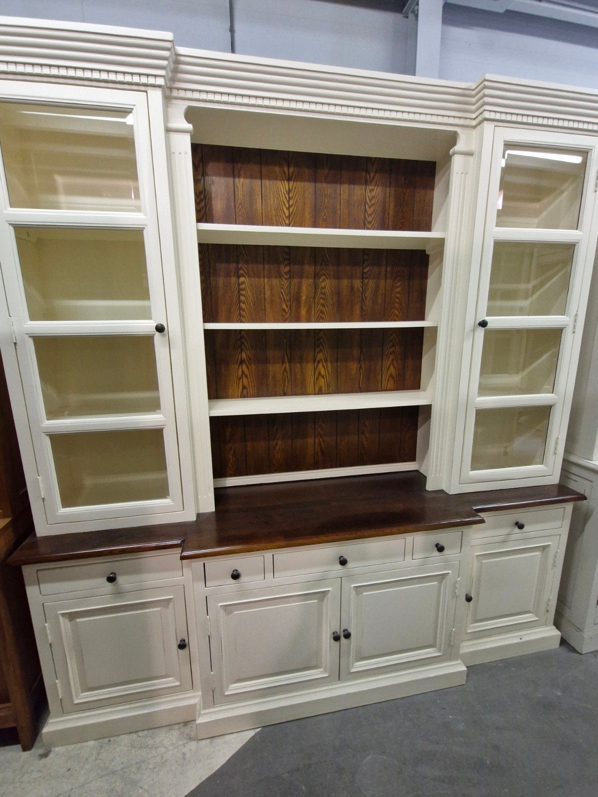 Mooie 2-delige buffetkast - 230x220,5x52cm, Ophalen, Gebruikt, Met deur(en), 200 cm of meer