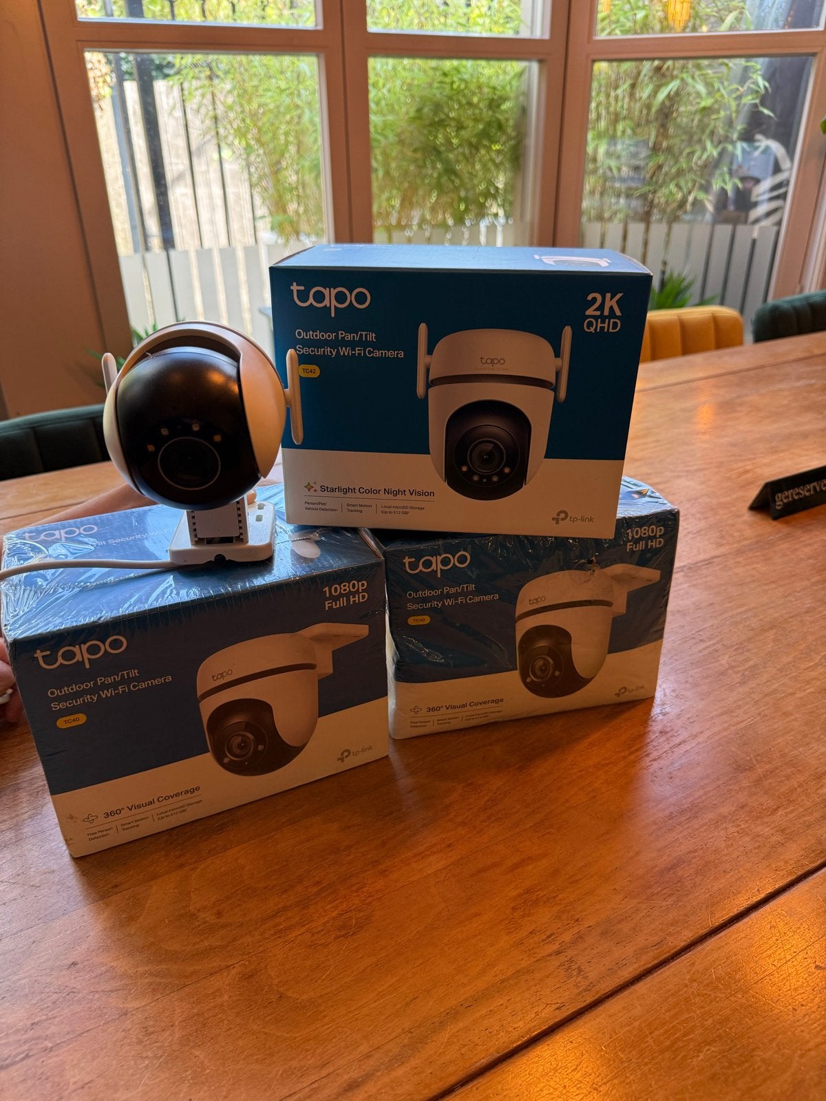 3x Nieuwe Tapo TC40 Outdoor Pan/Tilt Beveiligingscamera's, Ophalen, Nieuw, Buitencamera