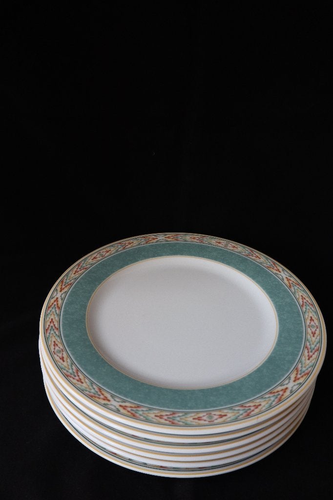 Vintage Wedgwood Aztec ontbijt/dessert borden set van 6, Antiek en Kunst, Ophalen of Verzenden