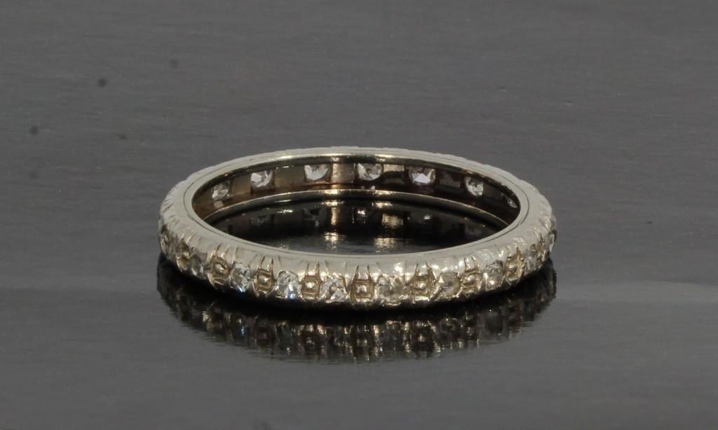 Alliance 16 diamanten 14k gouden rij ring dames briljant, Voordeelsieraden, Verzenden, Zo goed als nieuw, 17 tot 18