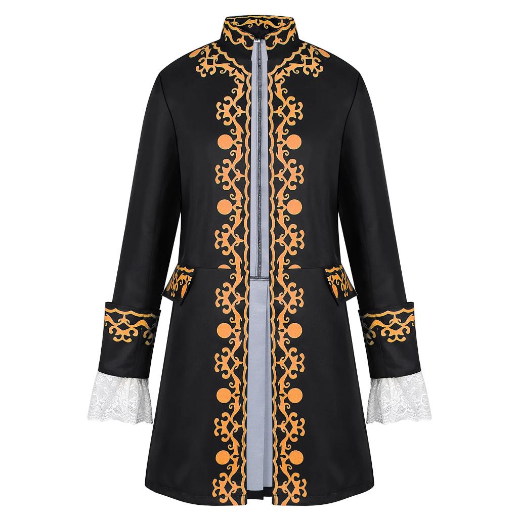 Zwarte lange victoriaanse heren jas, Kleding | Heren, Verzenden, Nieuw, Overige maten, Kleding
