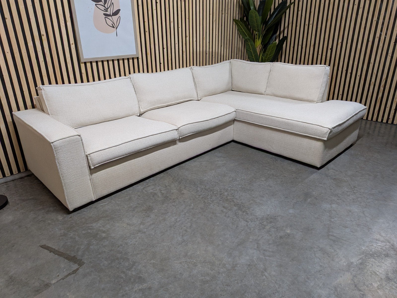 WOOOD 'Thomas' Hoekbank Beige / Zand - Gratis Bezorging, Ophalen of Verzenden, Zo goed als nieuw, Stof, Modern