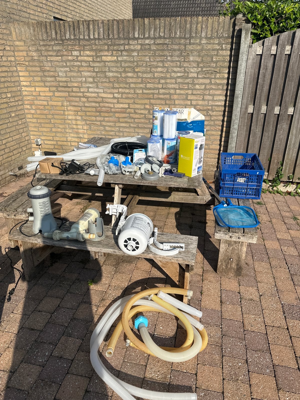 Zwembad accessoires, filters, pomp, skimmer en meer, Ophalen, Gebruikt, Filter