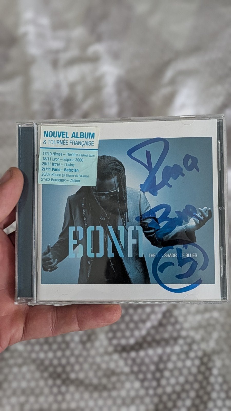 Gesigneerde Jazz CD - Bonfi: The Shade of Blues, Ophalen of Verzenden, Gebruikt, Jazz, Gesigneerd