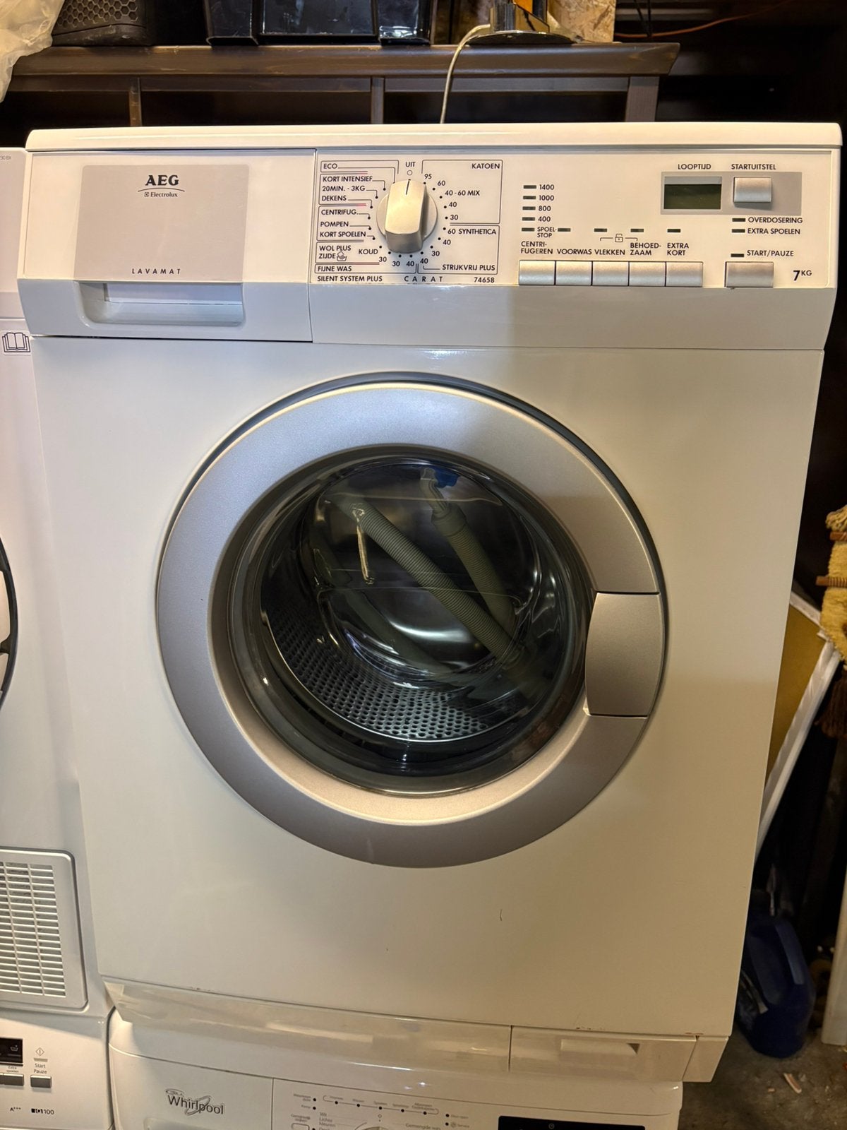 AEG 7kg A+ wasmachine ken eventueel ook bezorgd worden., Ophalen, Minder dan 85 cm, Zo goed als nieuw, 1200 tot 1600 toeren
