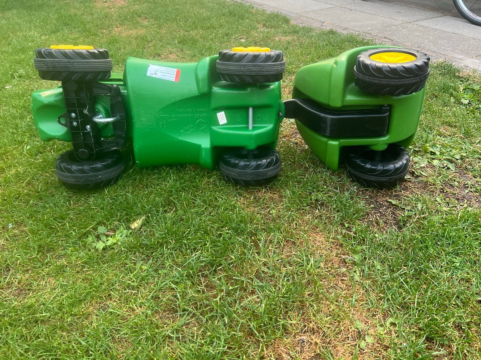 John Deere traptractor met aanhanger, Kinderen en Baby's, Speelgoed | Buiten | Voertuigen en Loopfietsen, Ophalen, Gebruikt, Trapvoertuig
