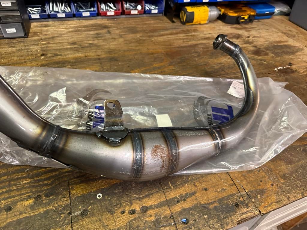 Nieuwe Turbokit GP uitlaat voor Derbi 50cc - Gelakt, Derbi, Derbi, Nieuw, Uitlaat