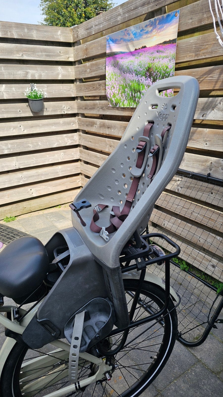 Thule Yepp Maxi Fietszitje Achter Grijs (Gebruikt), Ophalen, Gebruikt, Achterzitje, Thule Yepp