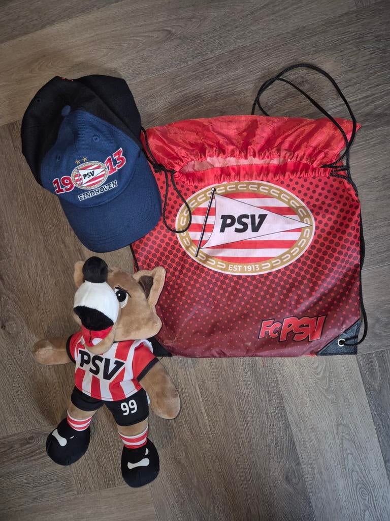 Psv cap met foxy knuffel, Ophalen of Verzenden, Zo goed als nieuw, Overige typen