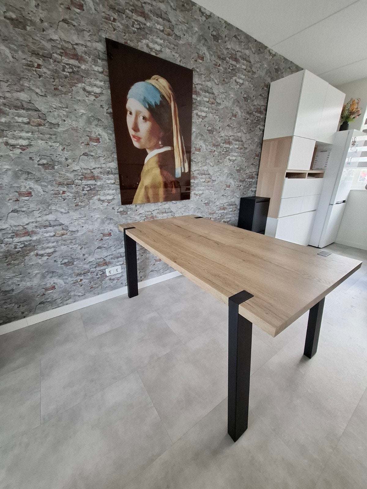 Eettafel, Ophalen, 50 tot 100 cm, Zo goed als nieuw, 150 tot 200 cm