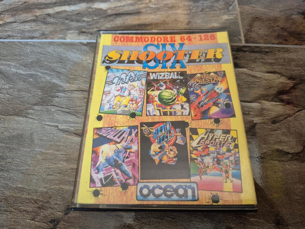 Commodore 64/128 Six Shooter Kassette Game - Retro Gaming, Gebruikt, Overige genres, 1 speler, Ophalen of Verzenden
