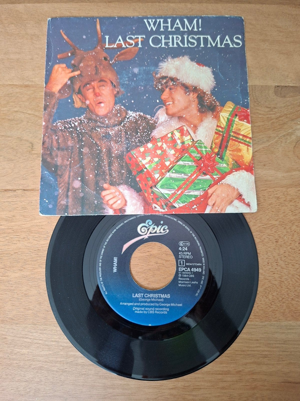Wham! - Last Christmas 7 inch vinyl single (1984), Cd's en Dvd's, Vinyl Singles, Gebruikt, Originele persing, 7 inch, Ophalen of Verzenden