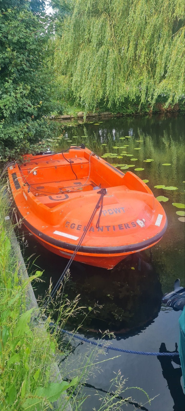 Ofshore reddingsboot zeer stabiel met 15 pk., Ophalen, Motor en Techniek, Motorboot