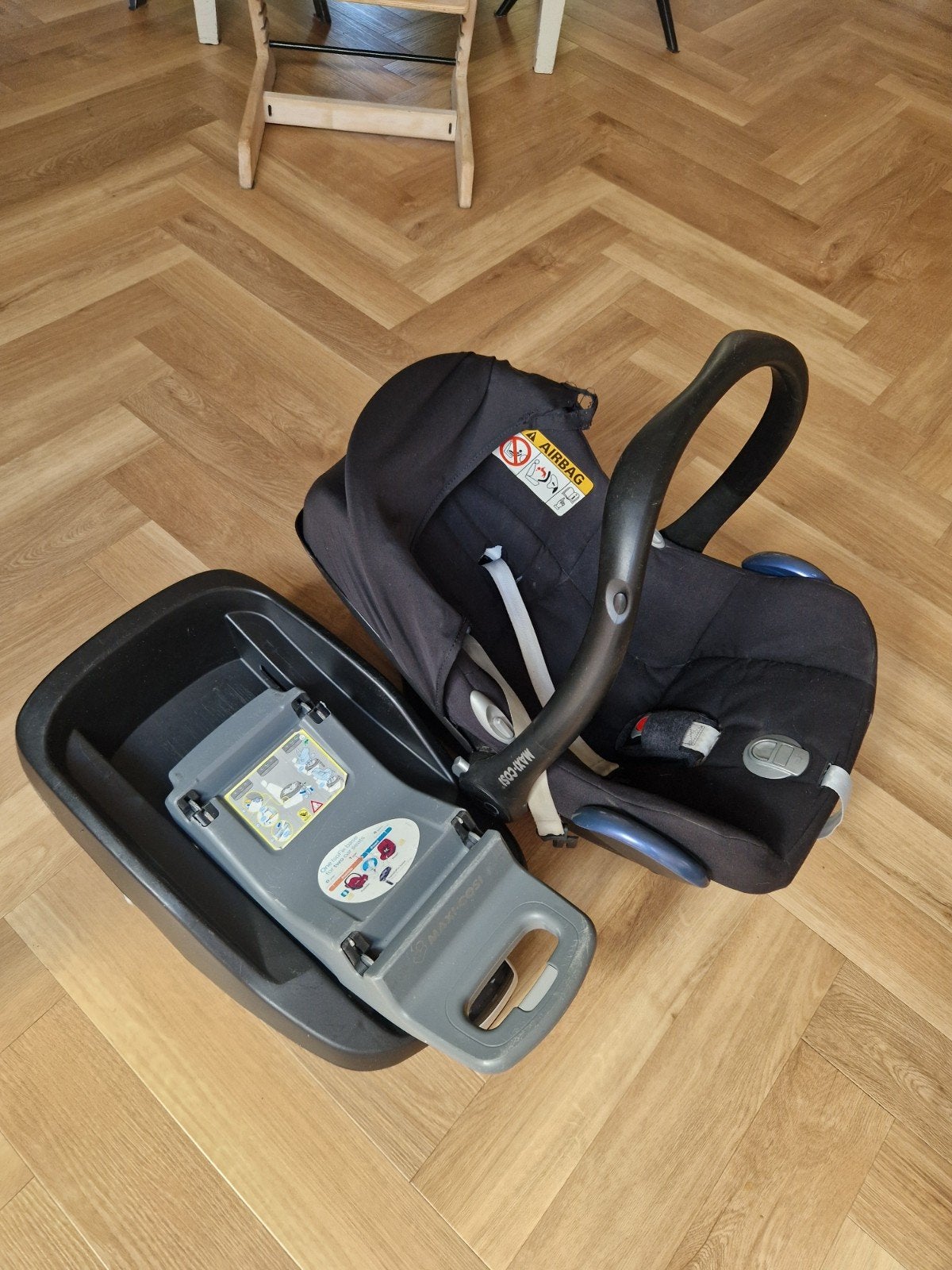 Maxi-Cosi FamilyFix base met Pebble autostoel, Gebruikt, Ophalen of Verzenden, Isofix, 0 t/m 13 kg