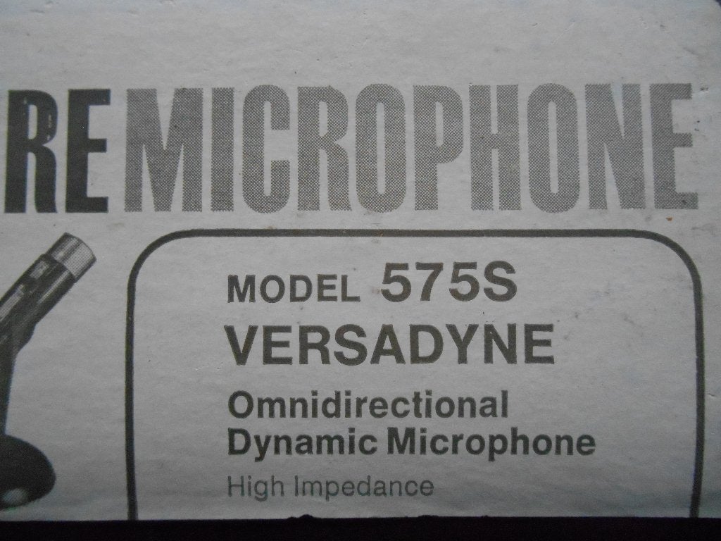 Vintage Shure 575S dynamische microfoon, Ophalen, Zo goed als nieuw, Overige typen