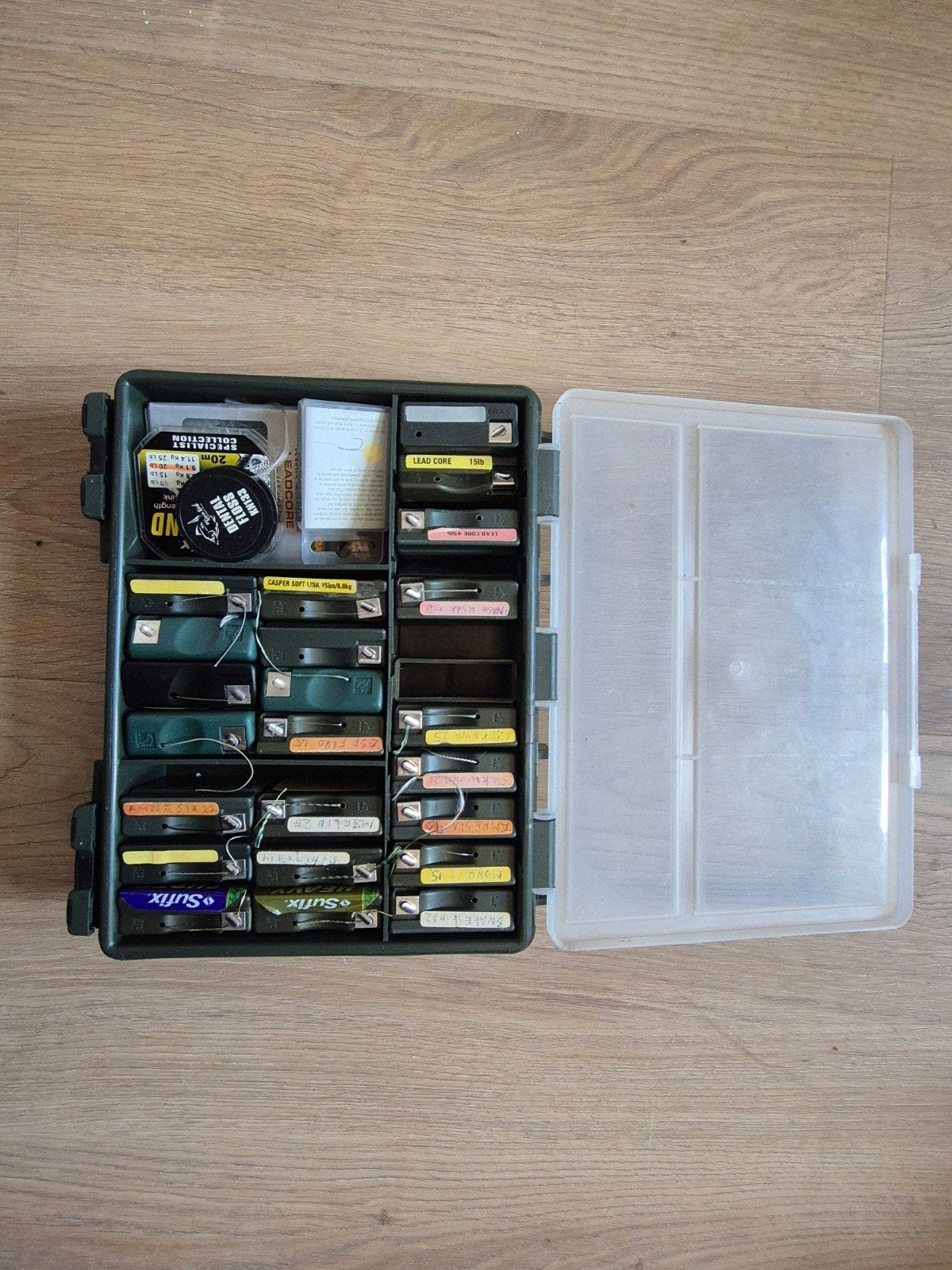 Fox tacklebox vol met onderlijn materiaal, Ophalen of Verzenden, Zo goed als nieuw, Overige typen