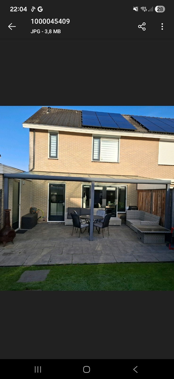 Overkapping 3,5 mtr x 6 mtr aluminium met glas, Tuin en Terras, Overkappingen, Ophalen, Gebruikt, Overige typen