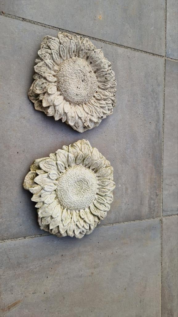 Betonnen zonnebloemen, Ophalen