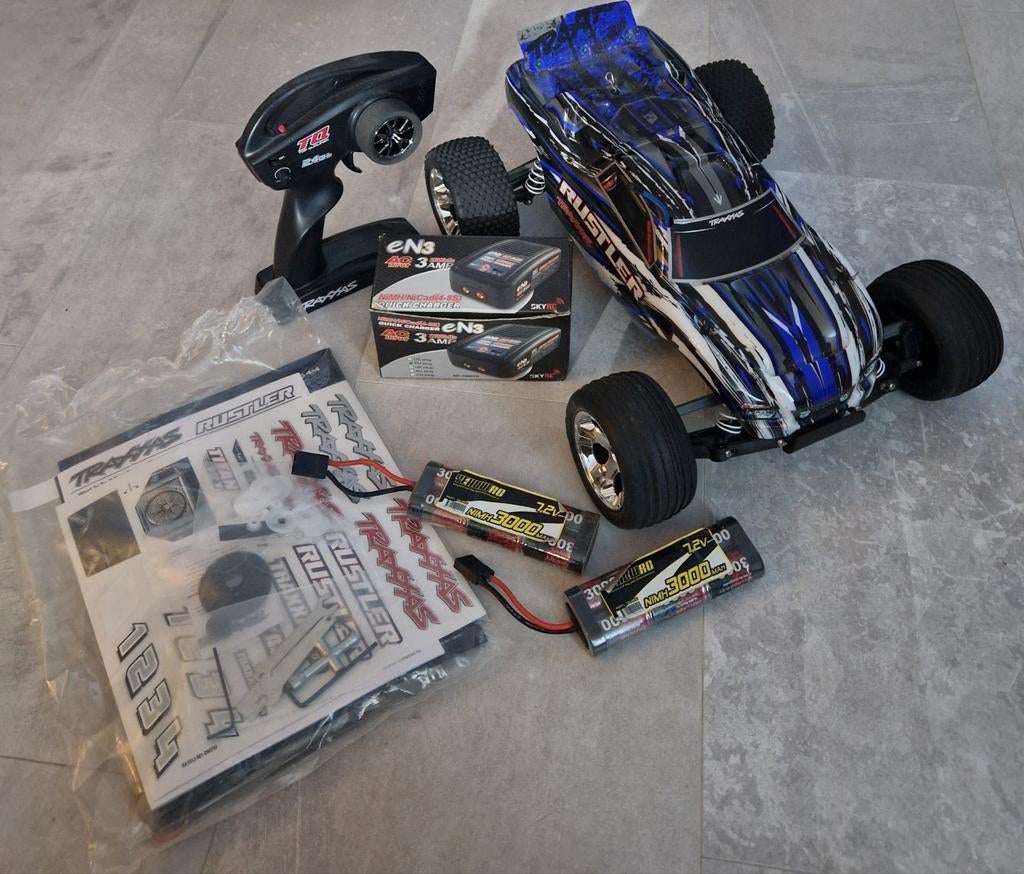 Rustler traxxas auto, Ophalen