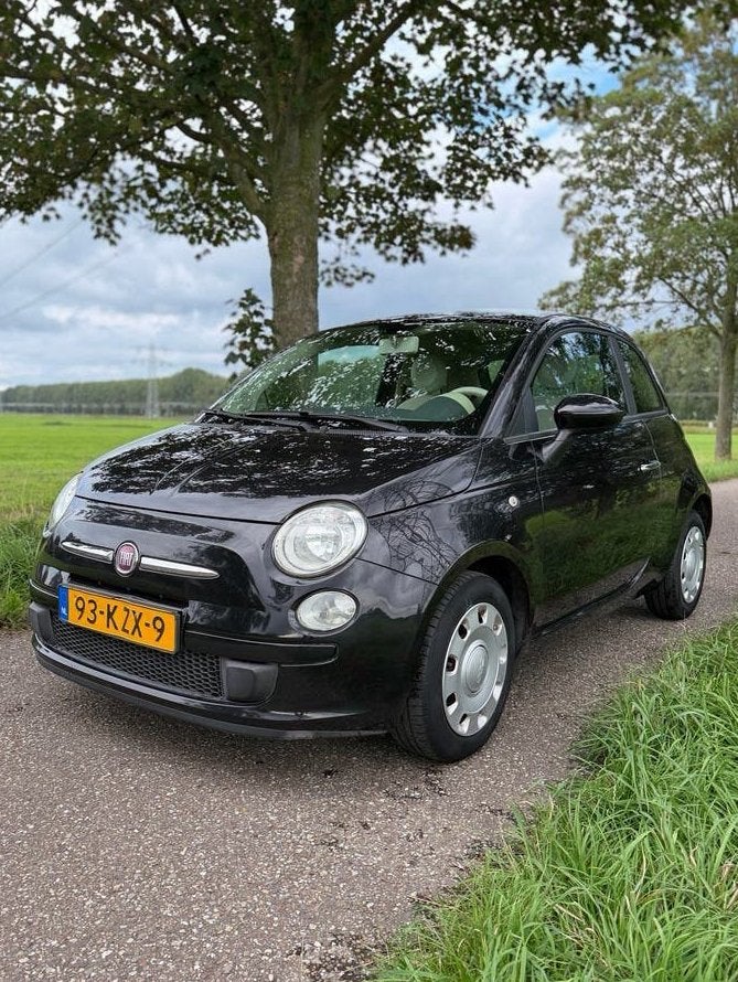 Fiat 500 1.2 AUTOMAAT! 2010 Zwart - 1e eigenaar! 108dkm, 1242 cc, 4 cilinders, Zwart, Origineel Nederlands