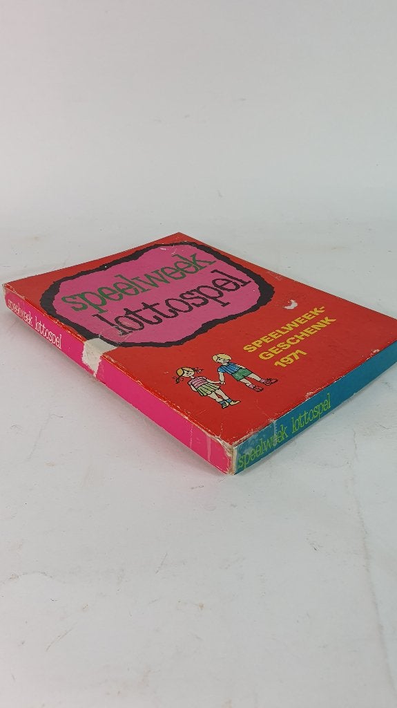 Speelweek Lottospel 1971, vintage jaren 70 speelgoed. 8C5, Tweedehands verkoop, Tweedehands verkoop, Gebruikt, Ophalen of Verzenden